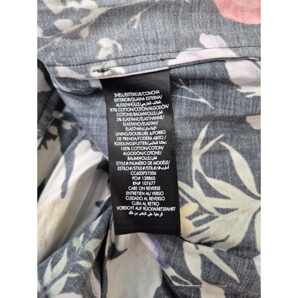 Alice + Olivia Black Veda Floral Pleated Stretch Cotton Minidress Size 6 & - Picture 7 of 7
